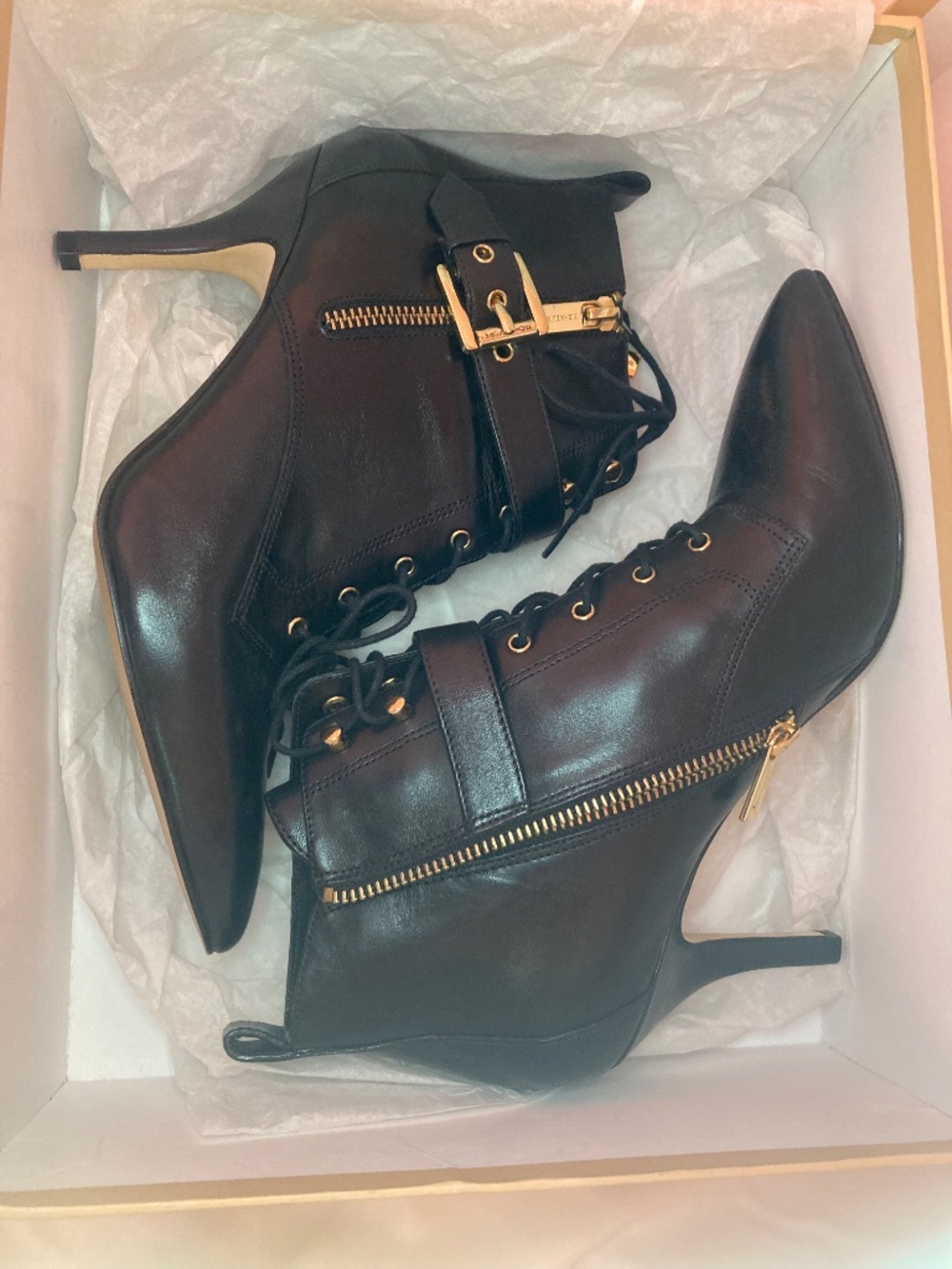 Michael Kors black ankle boots